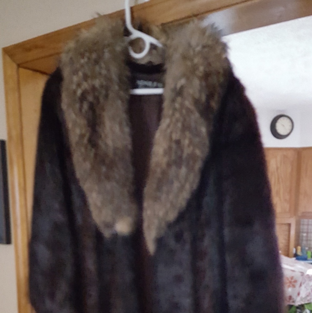 Full length fur coat